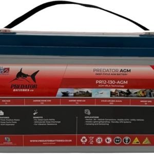 Power Your Adventures with 12V 130Ah AGM Deep Cycle Leisure Battery