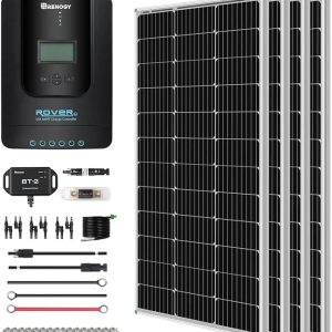 Renogy 100W Solar Panel Kit with 30A Charge Controller for Campervan