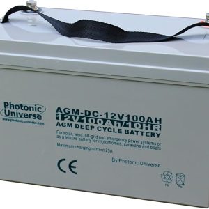 Photonic Universe 100Ah 12V AGM Leisure Battery for Campervans